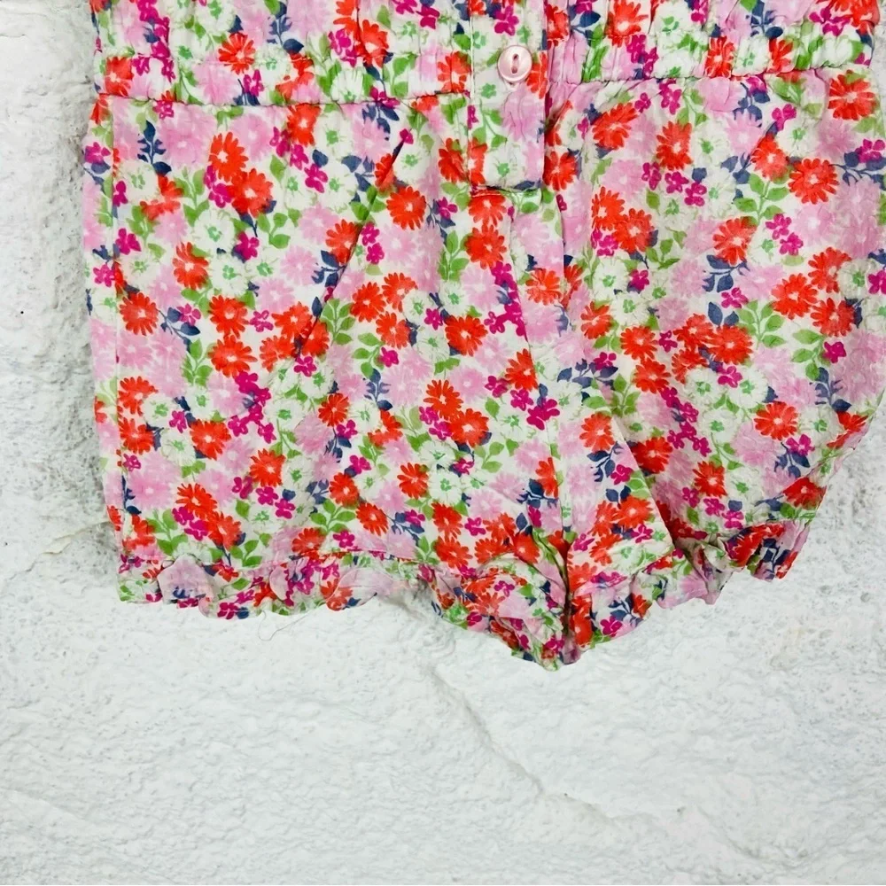 Gymboree colorful cotton Floral romper size 2T
